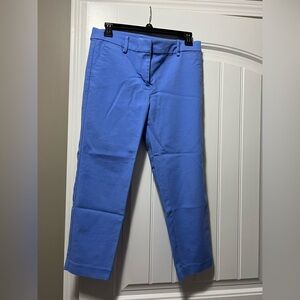 LOFT Cropped Blue Trousers